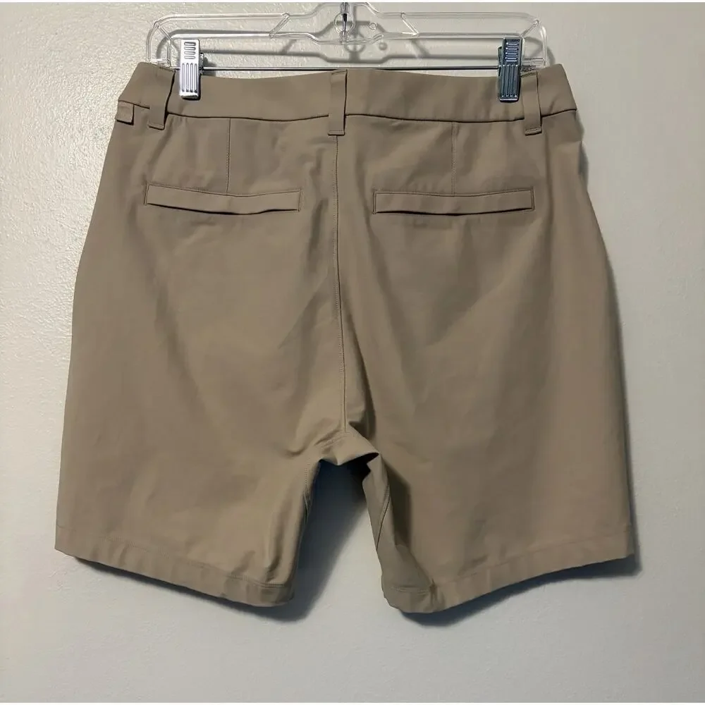 Lululemon Commission Short Mens 31 Chino Classic 7 Inseam Golf Preppy Beige